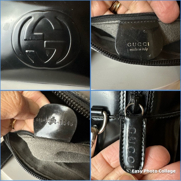 🔥Authentic GUCCI Patent Leather Crossbody Bag /Hand Bag/Shoulder Bag - Picture 6 of 13